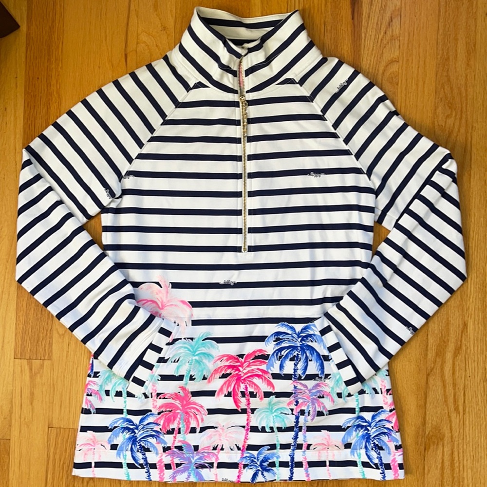 Lilly Pulitzer quarter zip pullover with pocket